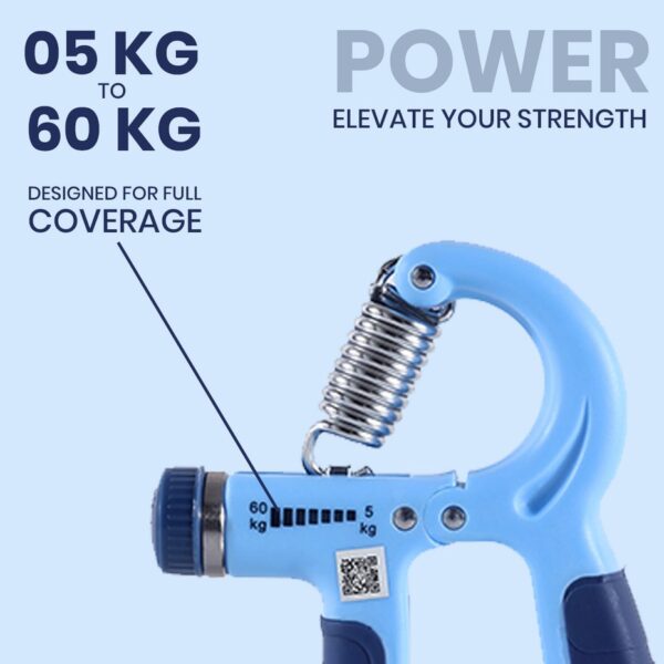 HandGripper - Blue - Electronic Counter - 5kg to 60kg - Image 2
