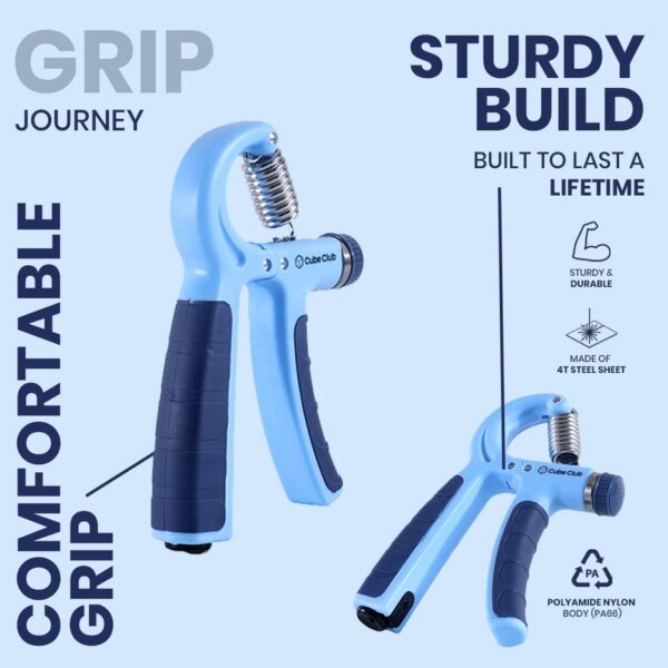 HandGripper - Blue - Electronic Counter - 5kg to 60kg - Image 3