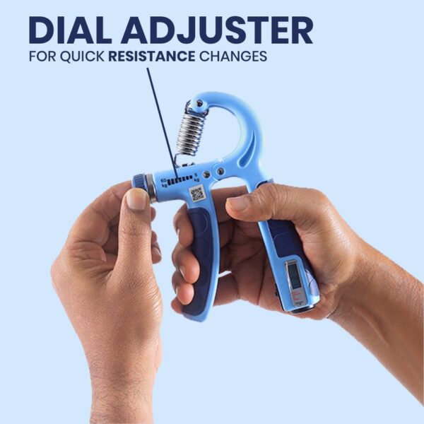 HandGripper - Blue - Electronic Counter - 5kg to 60kg - Image 4